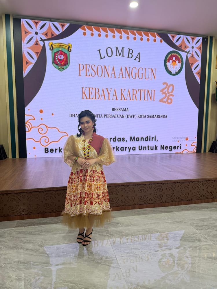 Guest Star Lomba Pesona Anggun Kebaya Kartini” (20 Mei 2026) di DWP Kota Samarinda (Link : https://jurnalborneo.com/sosok-muda-inspiratif-asal-kaltim-ajak-generasi-samarinda-berani-berkarya/)